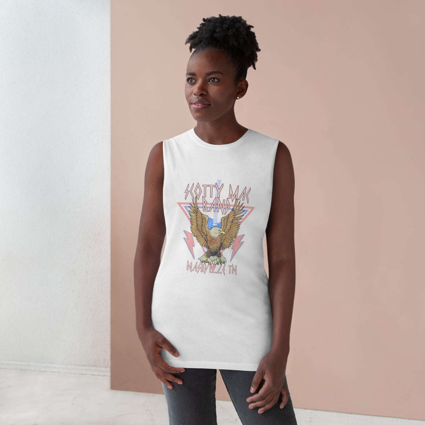 Wings of Glory Ladies Muscle Tank White