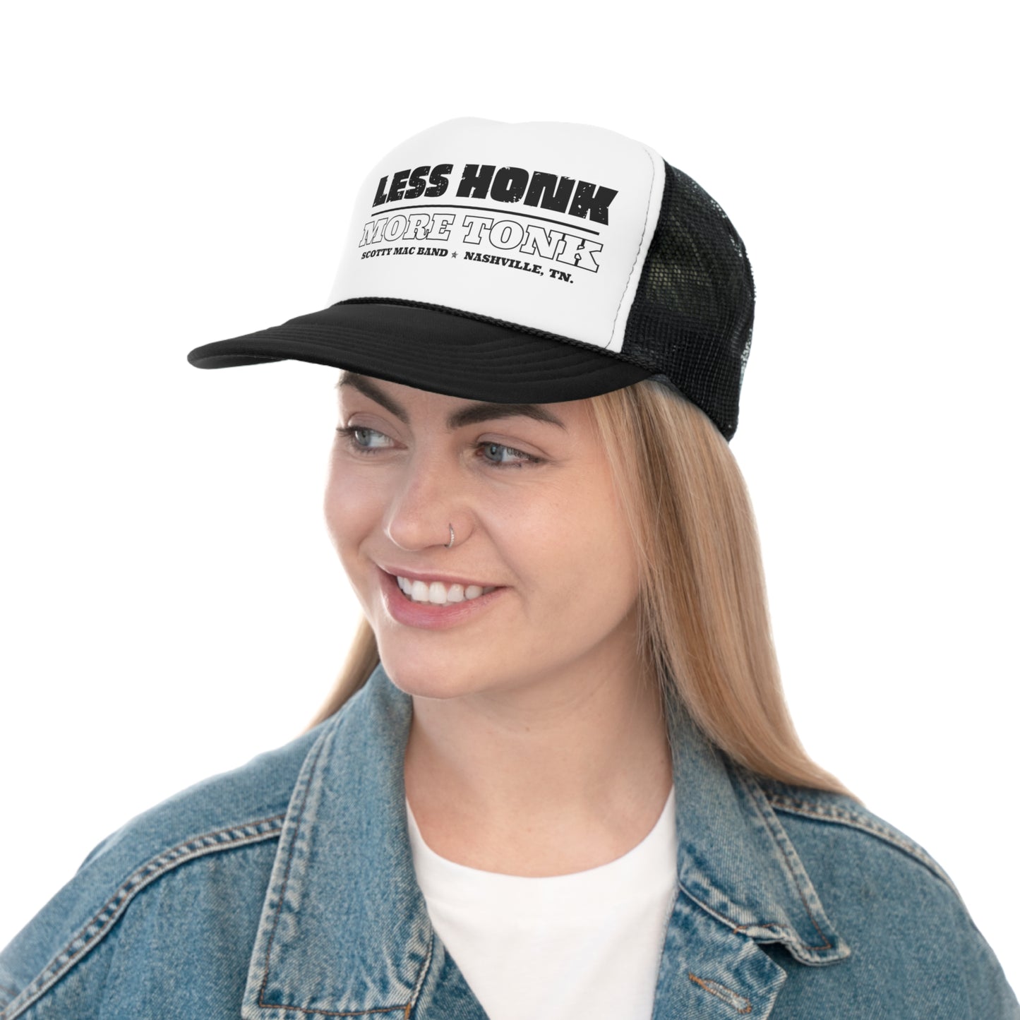 Less Honk More Tonk Trucker Cap