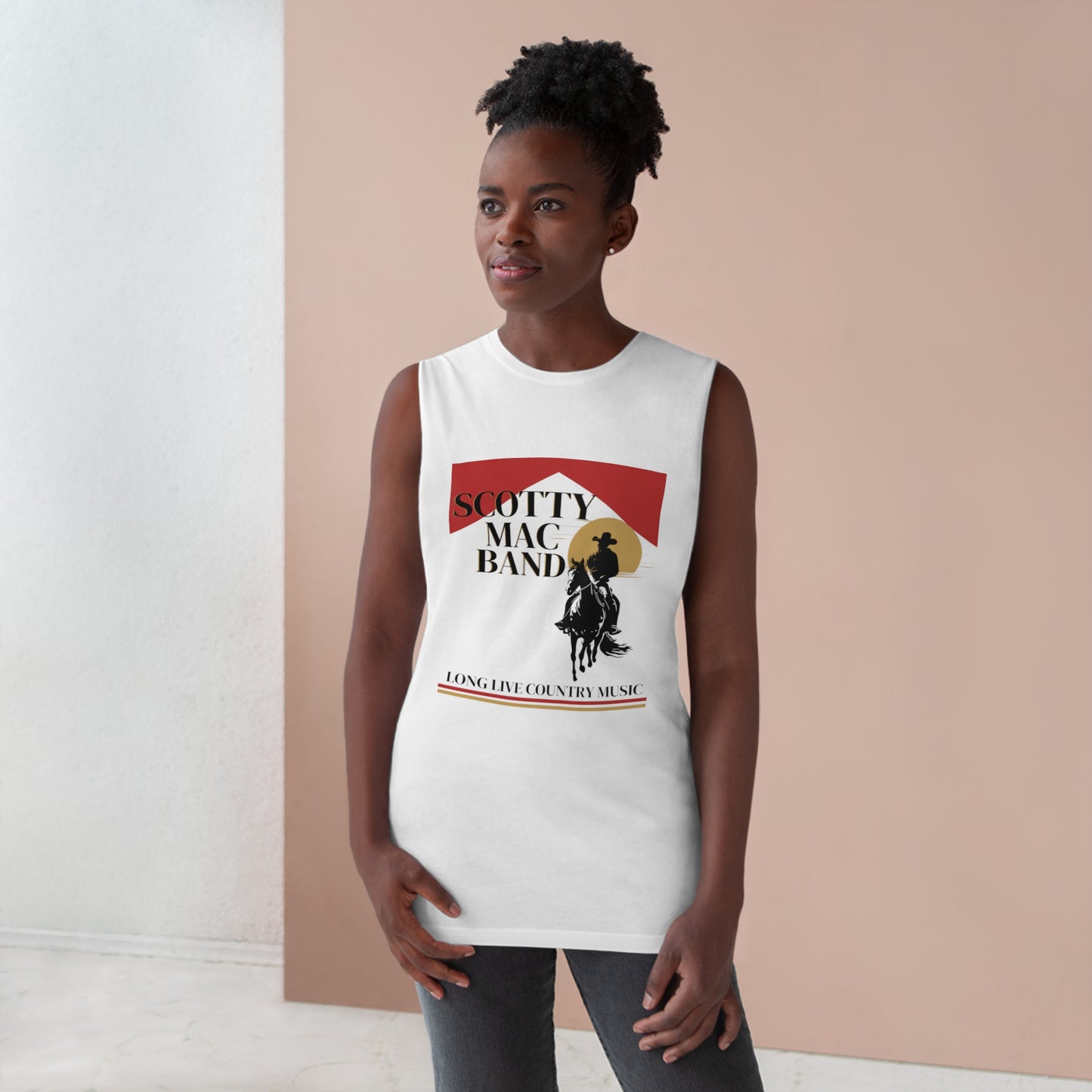 Cowboy Killer Unisex Muscle Tank White